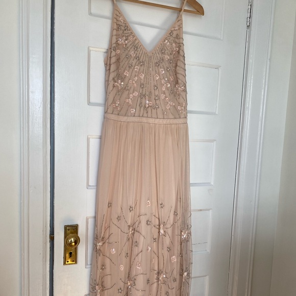 Frock And Frill Dresses & Skirts - Frock and Frill blush beaded romantic boho dress